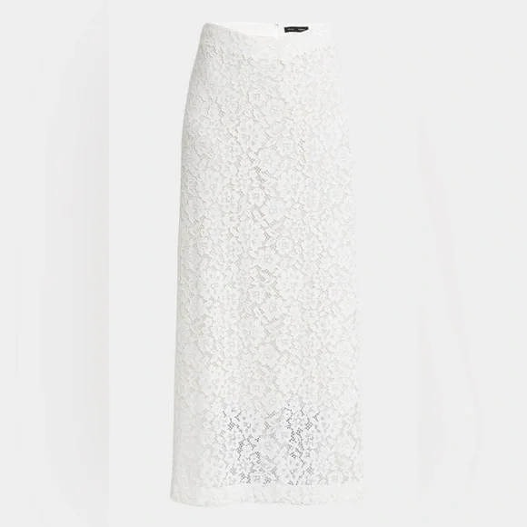 NWOT Proenza Schouler Jasmine White Lace Skirt Maxi White Sheer Skirt Size 4 S/M - Picture 6 of 14
